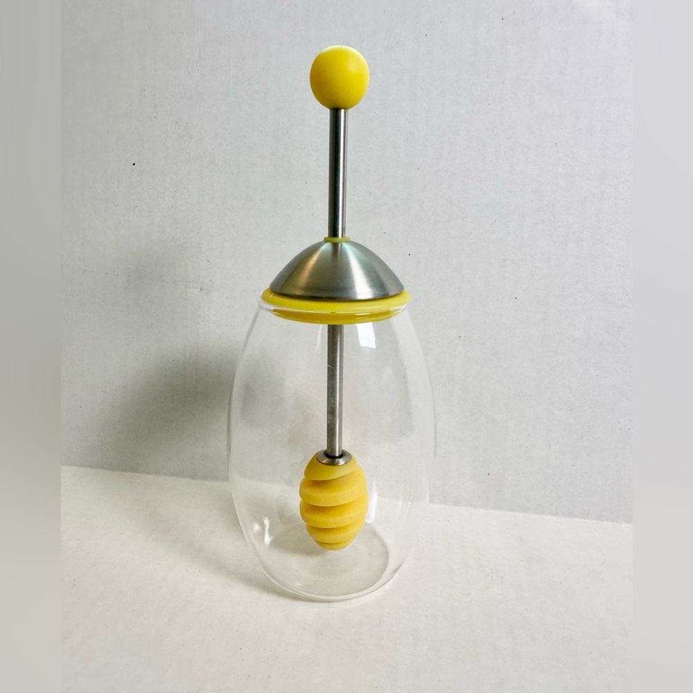 RSVP Honey Jar With Silicone Dipper